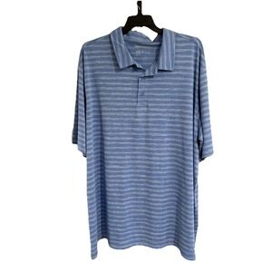 Reebok GOLF mens BIG TALL POLO blue SHIRT stretch wicking 4XLT NWOT A12